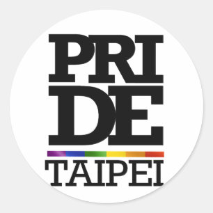 TAIPEI PRIDE -.png Runder Aufkleber