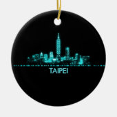 Taipei Skyline Keramik Ornament (Vorne)