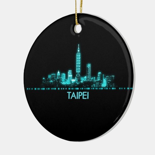 Taipei Skyline Keramik Ornament (Links)