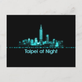 Taipei Skyline Postkarte