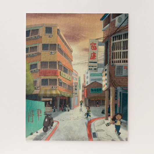 Taipei Sunlight Street Puzzle Jigsaw (Vertikal)