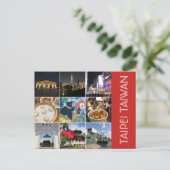 Taipei-Szenen Postkarte (Stehend Vorderseite)