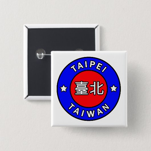 Taipei Taiwan Button (Vorne & Hinten)
