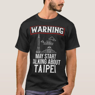 Taipei Taiwan City Skyline Karte T-Shirt