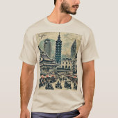 Taipei Taiwan Distressed Grunge T-Shirt (Vorderseite)
