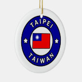 Taipei Taiwan Keramik Ornament (Rechts)