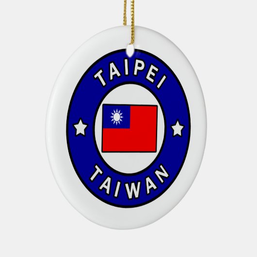 Taipei Taiwan Keramik Ornament (Rechts)