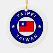 Taipei Taiwan Keramik Ornament (Vorne)
