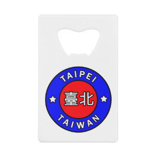 Taipei Taiwan Kreditkartenflaschenöffner