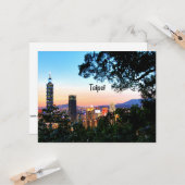 Taipei, Taiwan landschaftliches Foto Karte (Vorderseite/Rückseite Beispiel)