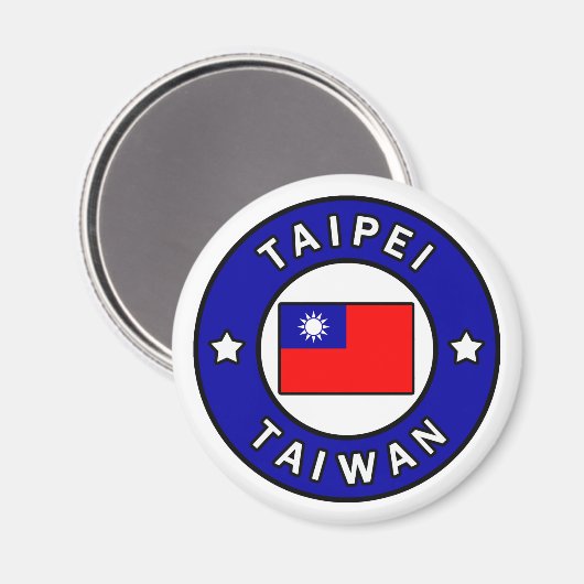 Taipei Taiwan Magnet (Vorderseite/Rückseite)