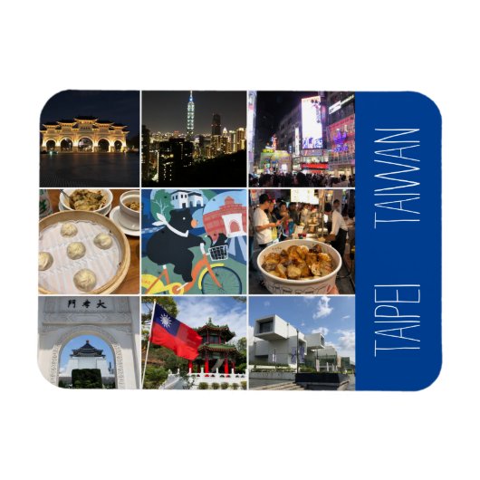 Taipei taiwan magnet (Horizontal)