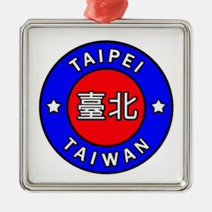 Taipei Taiwan Ornament Aus Metall