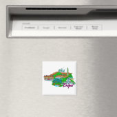 Taipei - Taiwan.png Magnet (In Situ (Geschirrspüler))