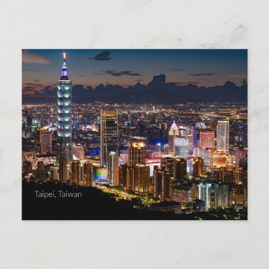 Taipei, Taiwan Postkarte (Vorderseite)