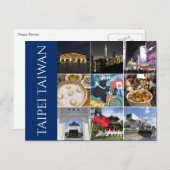 Taipei Taiwan Szenen Postkarte (Vorne/Hinten)
