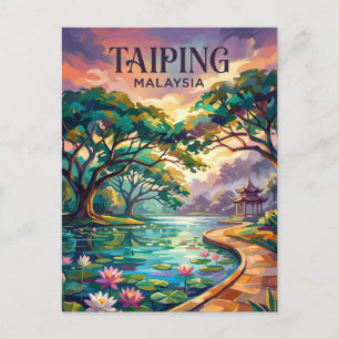 Taiping Lake Gardens Malaysia Postkarte