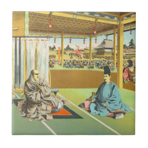 Taira No Shigemori japanischer Shogun Historienkun Fliese