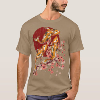 Taisho Sanke Fish Lover Cherry Blossom Japan Sakur T-Shirt