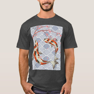 Taisho Sanke Koi Fischteich Japan Ästhetische Saku T-Shirt
