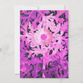 TAISY, rosa Schwarz-weiße Blume und Blätter Ankündigung (Vorderseite)