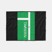 Taiwan Badminton 2020 in Grenzen Fleecedecke (Vorderseite (Horizontal))