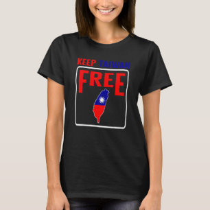 Taiwan Behalten freie Flag-Karte Unterstützung Chi T-Shirt