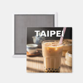 Taiwan Boba Bubble Tee Magnet (Vorderseite/Rückseite)