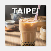 Taiwan Boba Bubble Tee Magnet (Vorne)