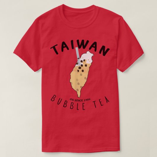 Taiwan Bubble Tea Funny Bubble Tee Taiwan Karte BO (Design vorne)