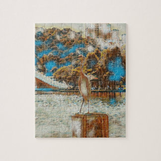 Taiwan Crane Dahu Park Landschaft Puzzle