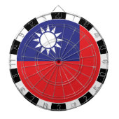 Taiwan Dartboard, Spielbrett, taiwanesische Flagge Dartscheibe (vorne)