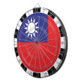 Taiwan Dartboard, Spielbrett, taiwanesische Flagge Dartscheibe (Vorderseite rechts)