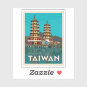 Taiwan | Dragon und Tiger Pagodas Aufkleber (Blatt)