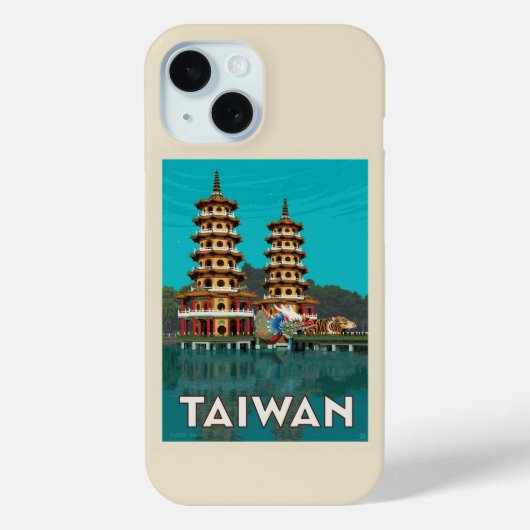Taiwan | Dragon und Tiger Pagodas Case-Mate iPhone Hülle (Rückseite)