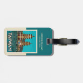 Taiwan | Dragon und Tiger Pagodas Gepäckanhänger (Rückseite horizontal)