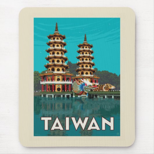 Taiwan | Dragon und Tiger Pagodas Mousepad (Vorne)