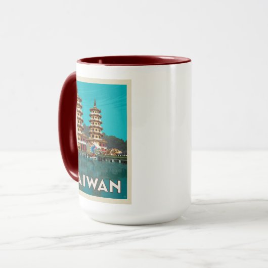 Taiwan | Dragon und Tiger Pagodas Tasse (Vorderseite Links)