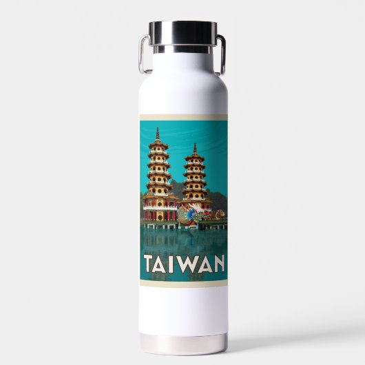 Taiwan | Dragon und Tiger Pagodas Trinkflasche (Vorne)