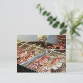 Taiwan-Eindruck/gegrillte Tintenfische Postkarte (Stehend Vorderseite)