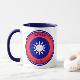 Taiwan-Erbe-Emblem Tasse