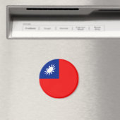 Taiwan Fisheye Flag Magnet (In Situ (Geschirrspüler))