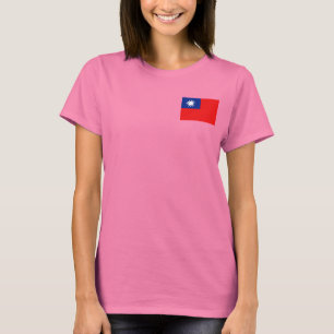 Taiwan Flag and Map dd T - Shirt