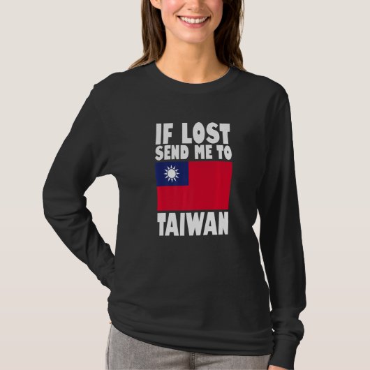 Taiwan Flag Design  If lost send me to Taiwan Prem T-Shirt (Vorderseite)