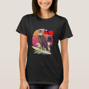 Taiwan Flag Eagle Surfing Taiwanesische Roots Taiw T-Shirt