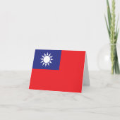 Taiwan Flag Karte (Vorderseite)