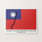 TAIWAN FLAG ROC| Gesegnete Nation| taiwanesisch Puzzle (Horizontal)