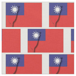 TAIWAN Flag ROC Map Kontur Stoff