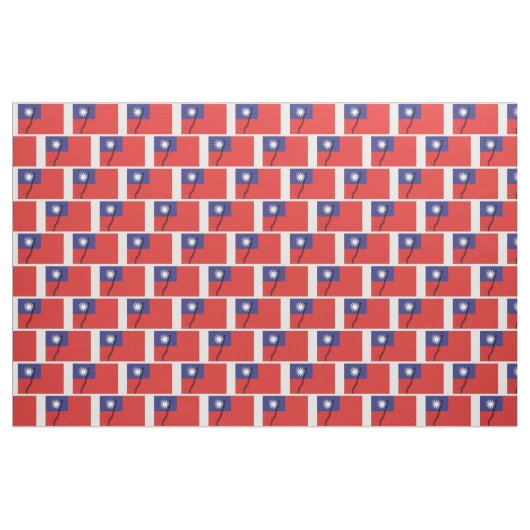TAIWAN Flag ROC Map Kontur Stoff (Fat Quarter (45,7 x 55,9 cm))