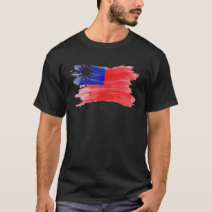 Taiwan Flag taiwanesische Flagge Taiwan für Frauen T-Shirt